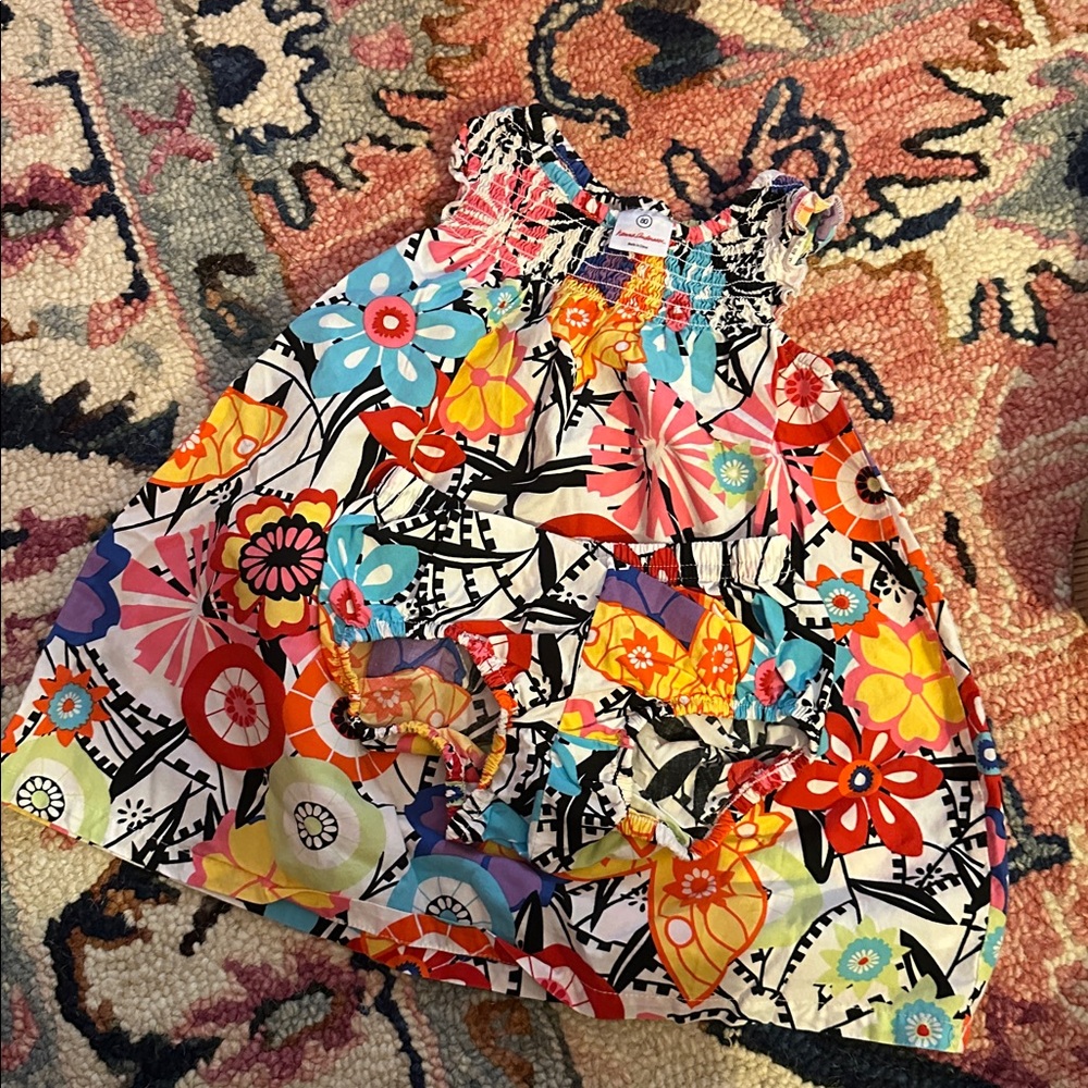 Hanna Andersson Floral Dress and bloomers